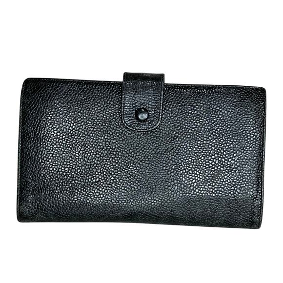 Chanel Black Caviar Long Wallet with kiss lock. - Picture 5 of 16